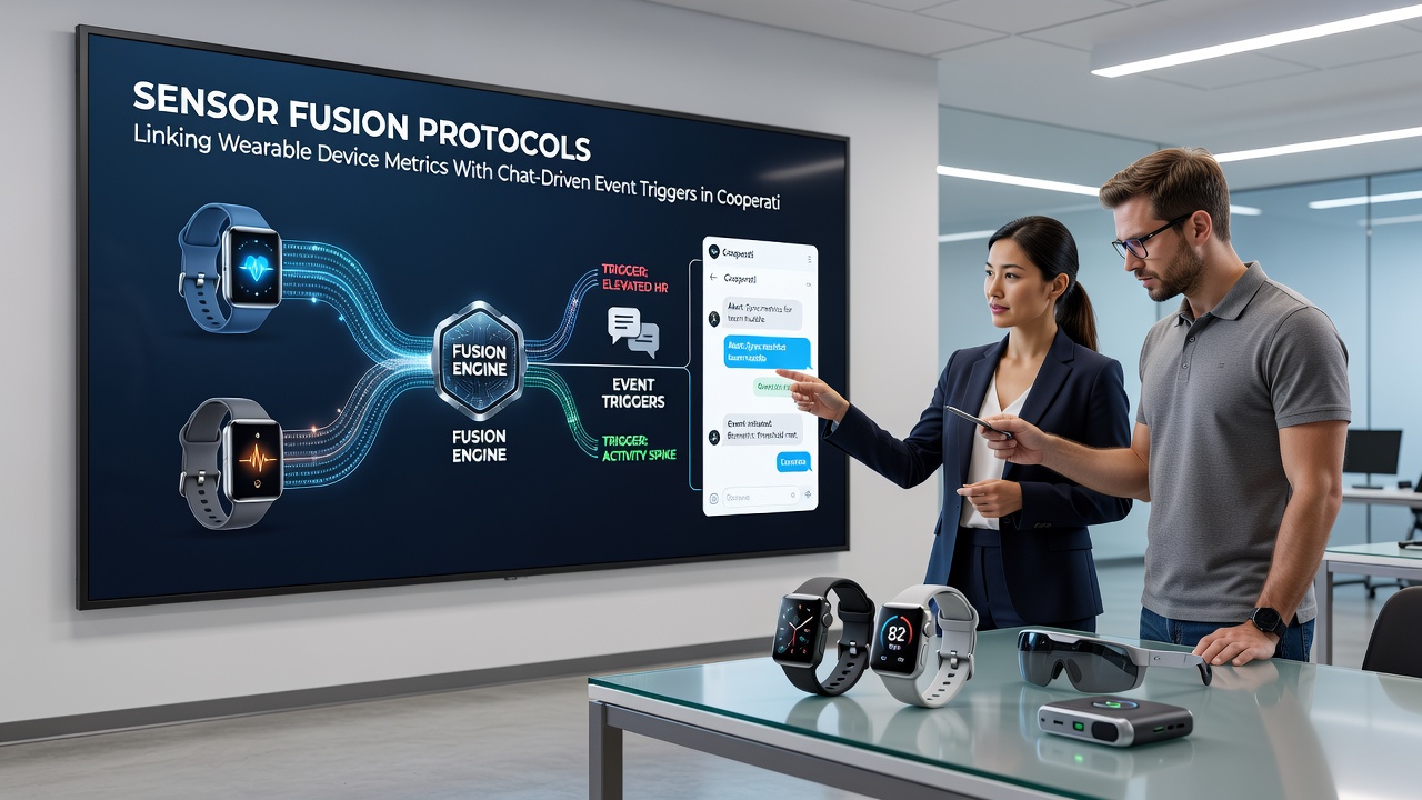 Chat interface overlaid on biometric data displays in cooperative streaming matches