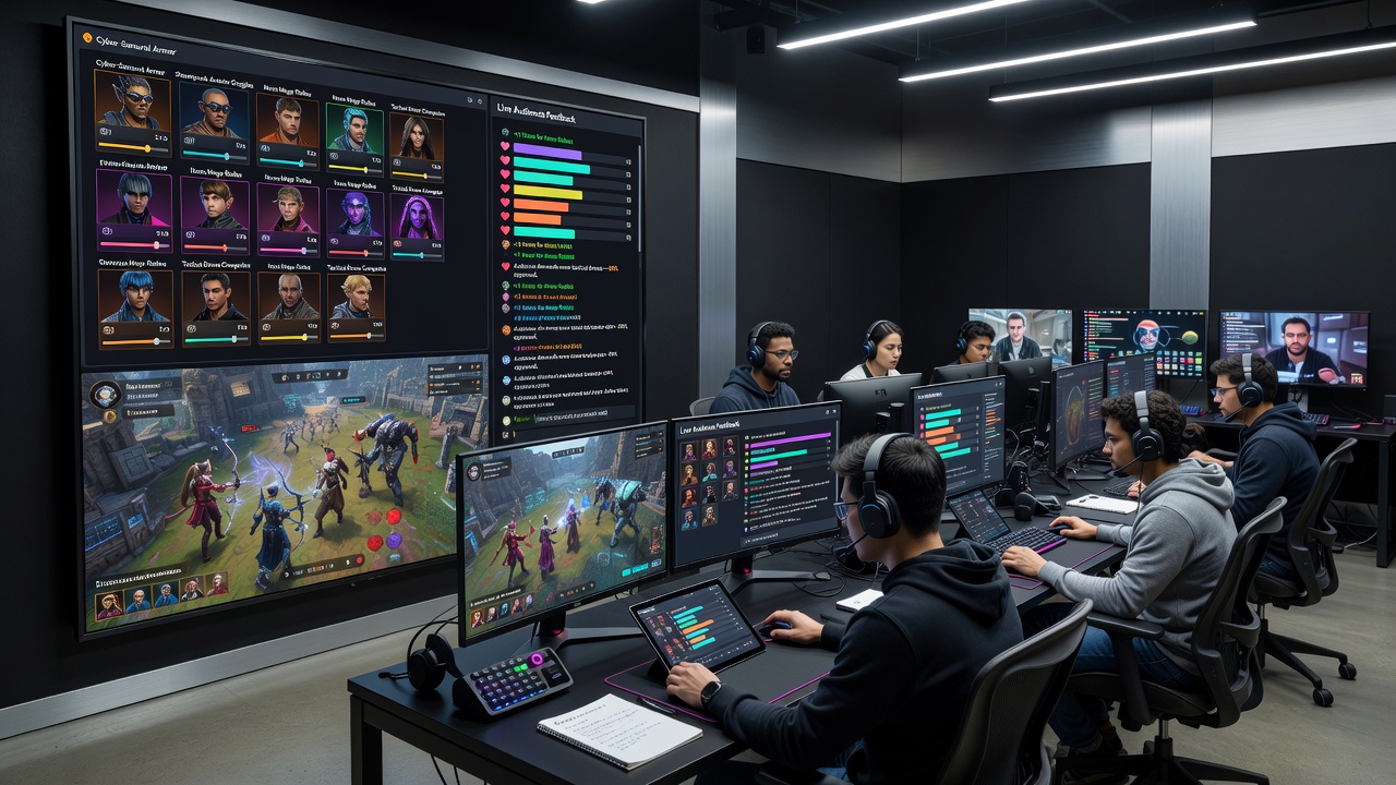 Audience reactions influencing avatar designs in a mixed-genre multiplayer stream session